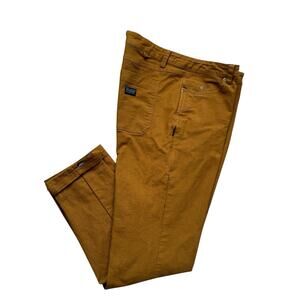 Fasthouse Service Pants Mens 36 Camel Brown 37 x 30 Straight Cotton Canvas READ